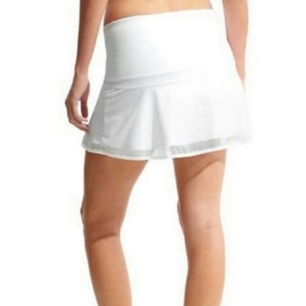 ATHLETA ‘Upbeat’ Mesh Overlay Tennis Skirt Skort - Picture 2 of 15